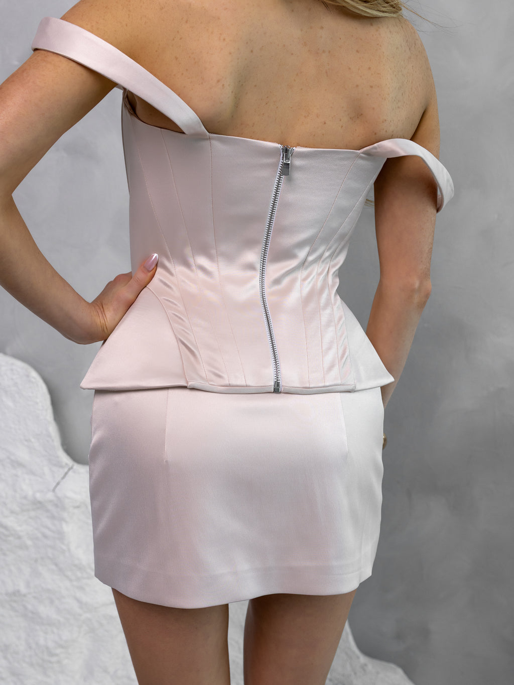 BIEG SATIN MINI SKIRT-SHORTS