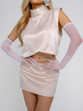 BIEG SATIN MINI SKIRT-SHORTS